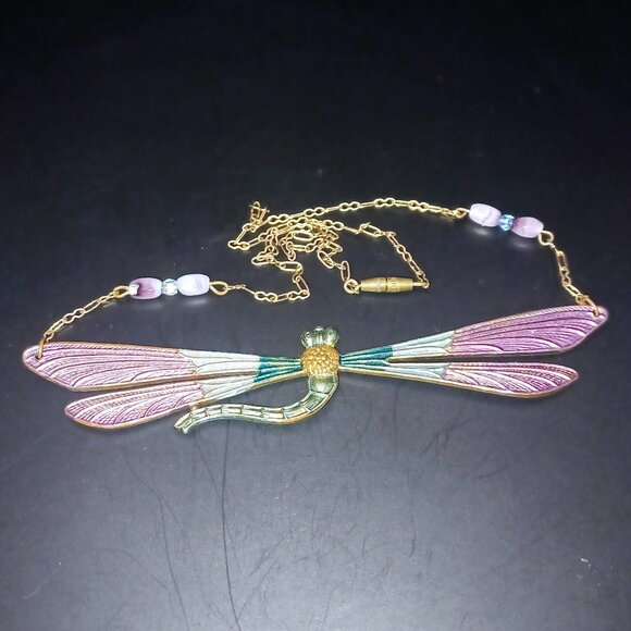 Pididdly Links dragonfly collar necklace - Picture 2 of 5